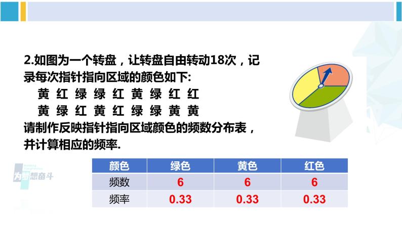 湘教版八年级数学下册 第5章 数据的频数分布 习题5.1（课件）04