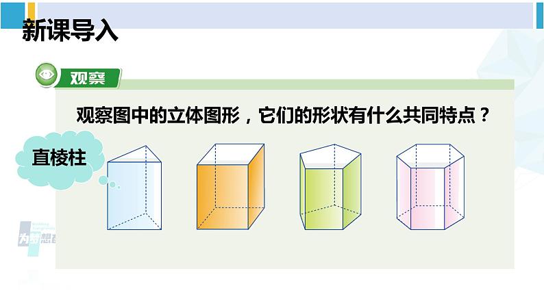 湘教版九年级数学下册 第3章 投影与视图 3.2 直棱柱、圆锥的侧面展开图(课件)03