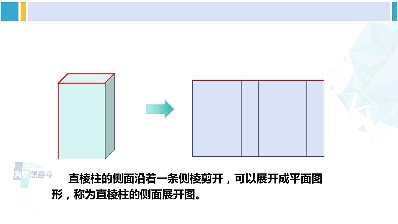 湘教版九年级数学下册 第3章 投影与视图 3.2 直棱柱、圆锥的侧面展开图(课件)06
