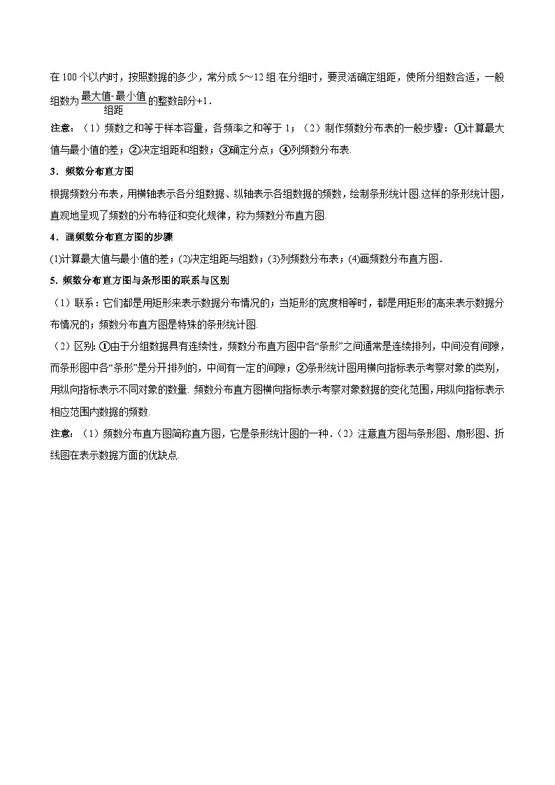 7.4 频数分布表和频数分布直方图(培优分阶练)(原卷版)第2页