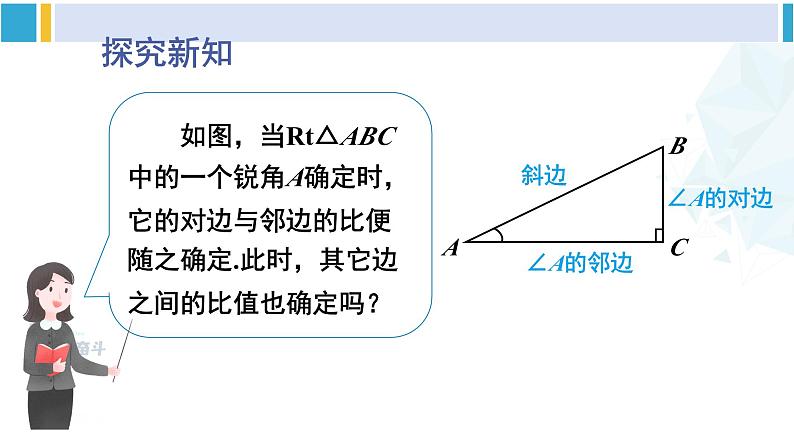 北师大版九年级数学下册 第一章 直角三角形的边角关系 第二课时 正弦、余弦(课件)第4页