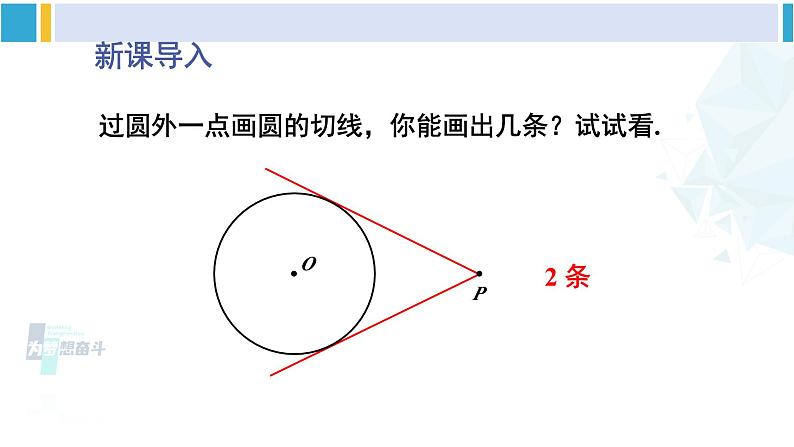 北师大版九年级数学下册 第三章 圆 7 切线长定理(课件)第2页