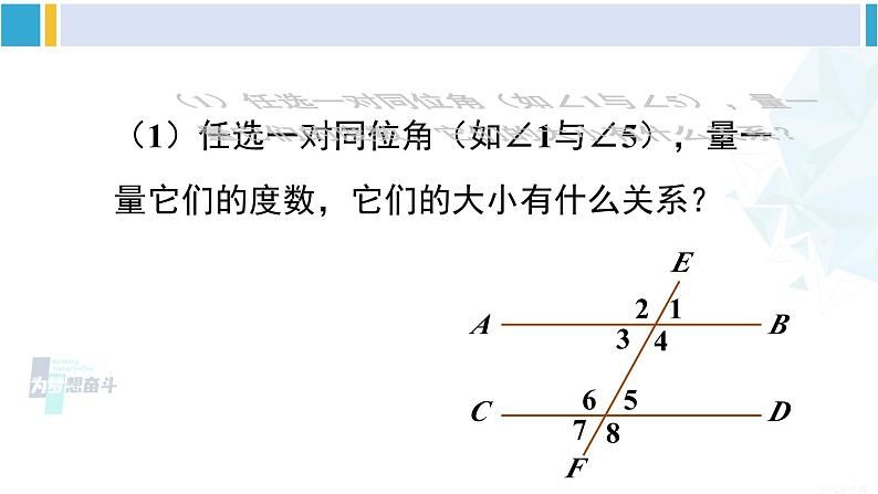 沪科版七年级数学下册 第10章 相交线、平行线与平移 10.3 平行线的性质(课件)第5页