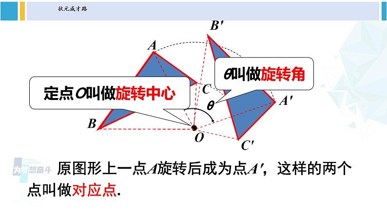 沪科版九年级数学下册 第24章 圆 第1课时 旋转、旋转对称图形(课件)第7页