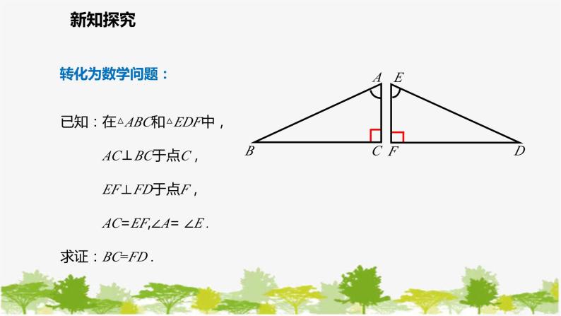北师大版数学七年级下册 4.5 利用三角形全等测距离 课件05