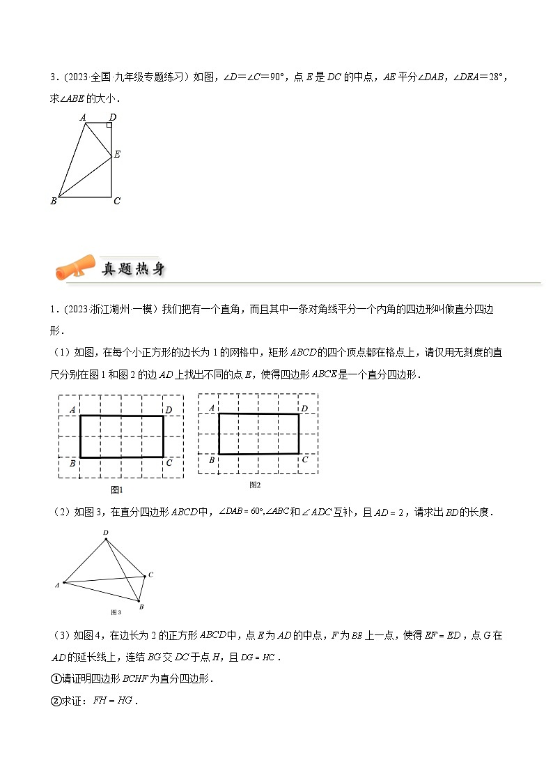 中考数学几何模型专项复习 模型14 全等三角形——平行线中点模型-(原卷版+解析)第3页