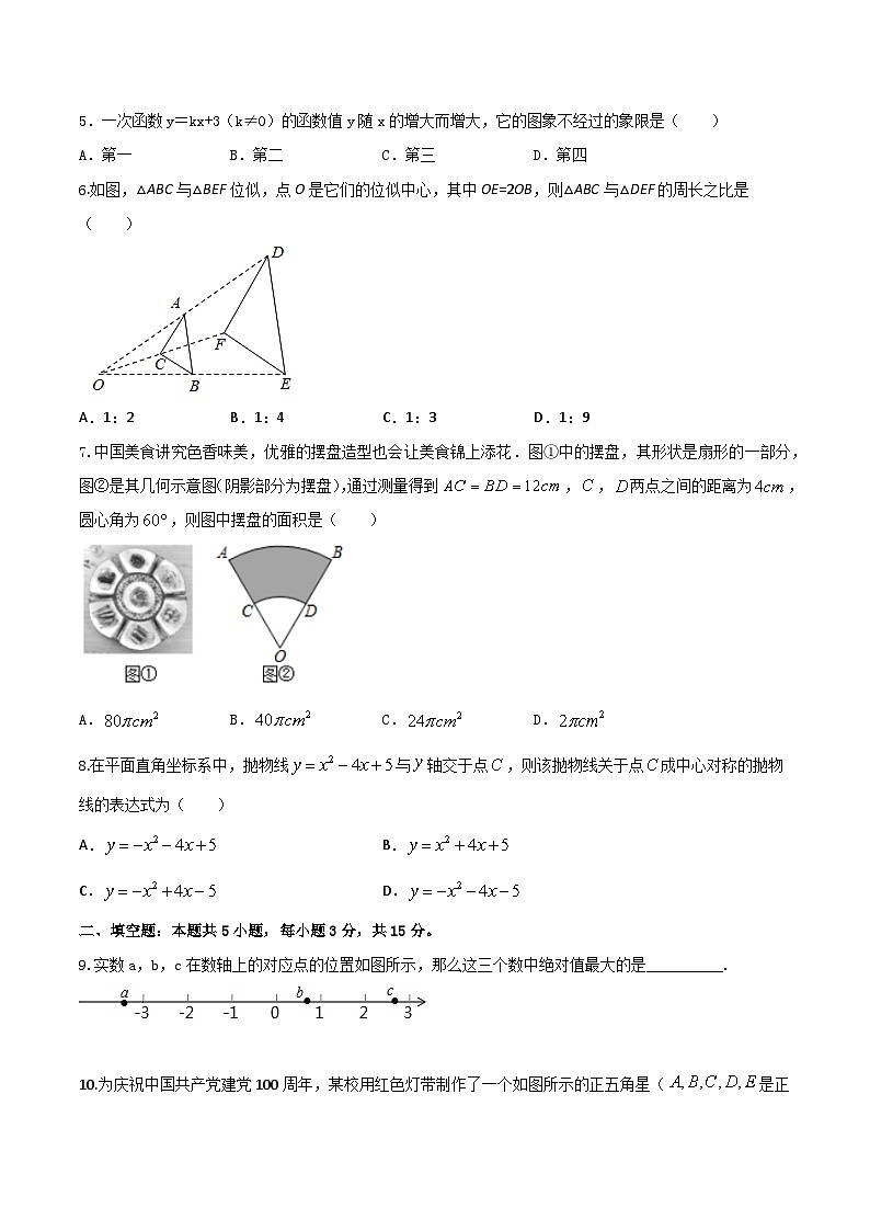 2024陕西中考数学模拟预测卷(考试版)第2页