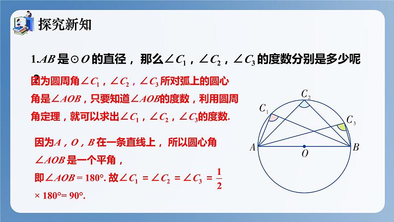 湘教版数学九年级下册2.2.2圆周角(第2课时) 同步课件05