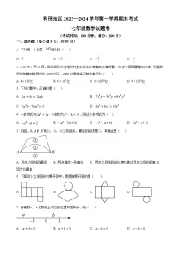 新疆维吾尔自治区和田地区2023-2024学年七年级上学期期末数学试题（原卷版+解析版）