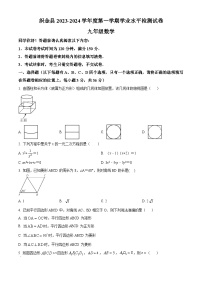 贵州省毕节市织金县2023-2024学年九年级上学期期末数学试题（原卷版+解析版）