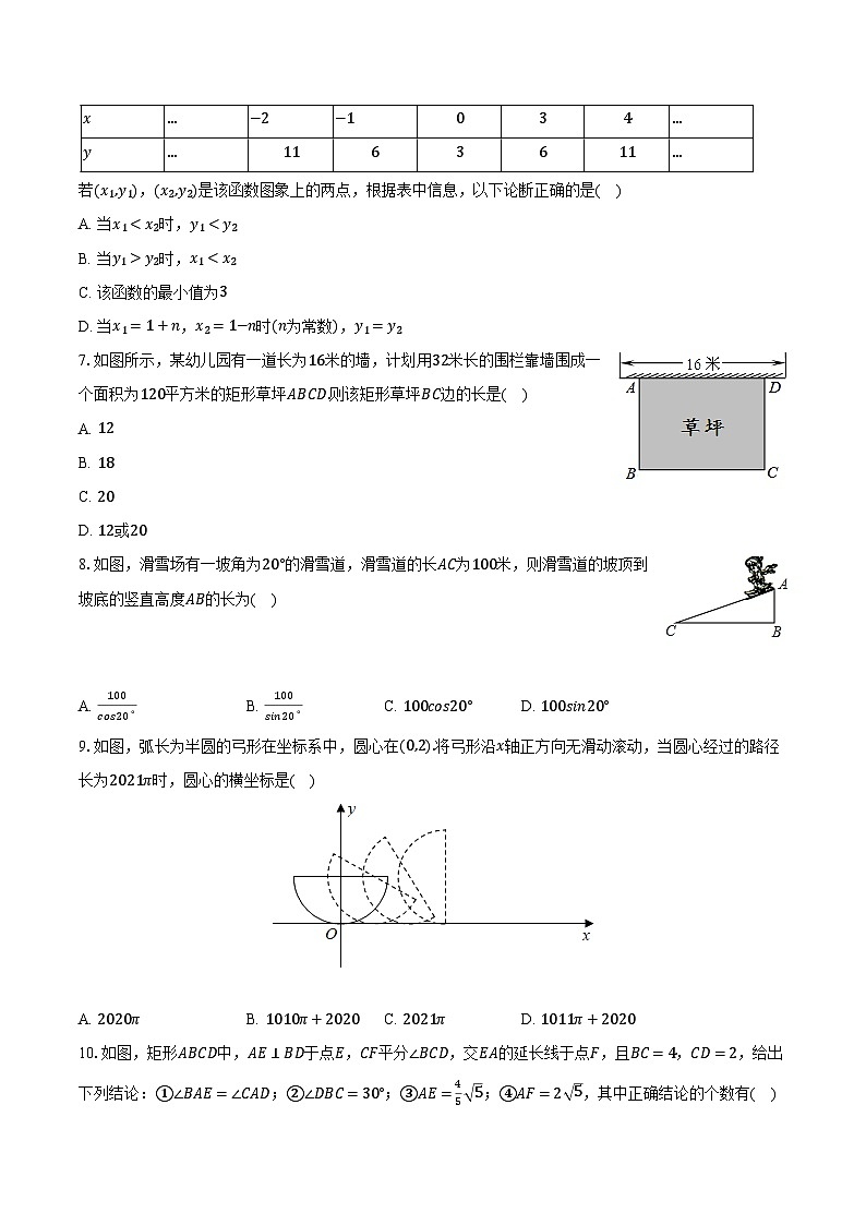 +湖北省武汉市部分学校2023-2024学年九年级下学期开学数学试卷+02