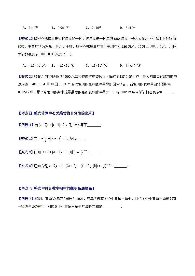 专题01 整式中5种常见压轴题型全攻略(原卷版)第3页