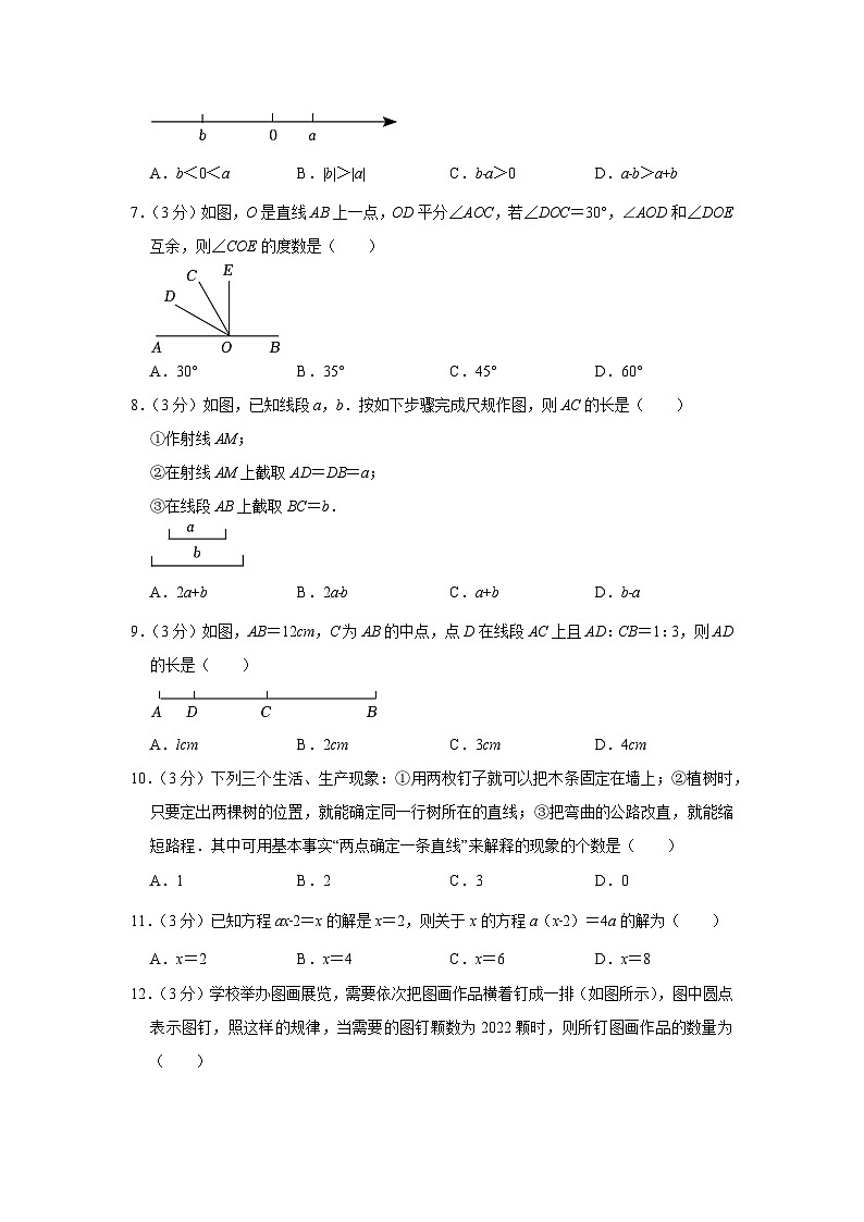 山东省济宁市泗水县2022-2023学年七年级(上)期末数学试卷(含答案 人教版)第2页