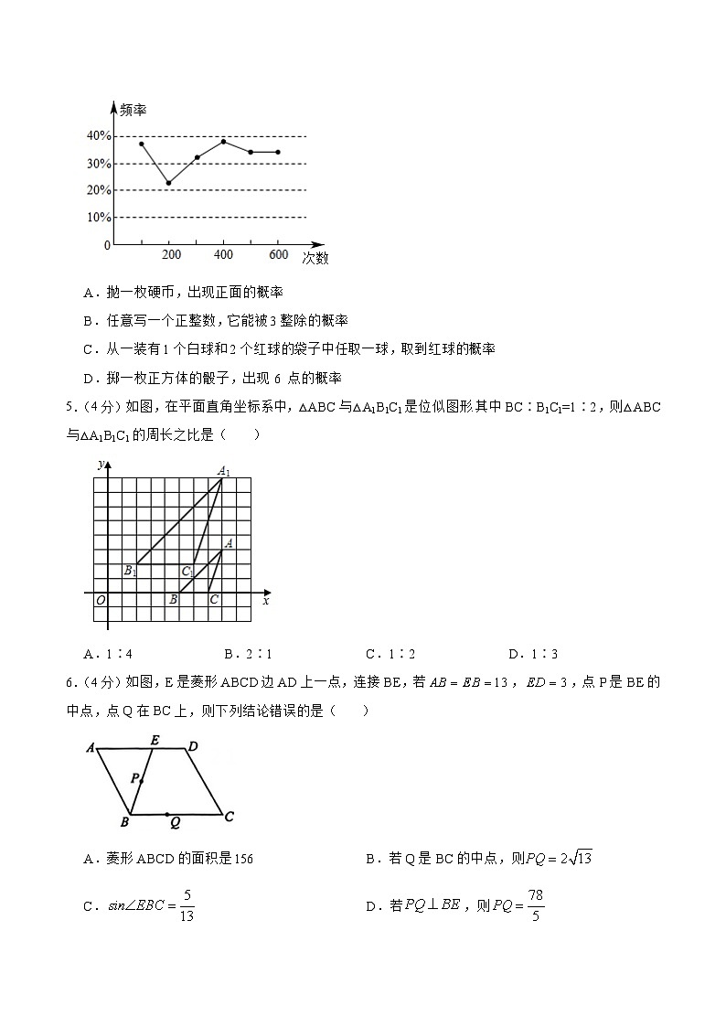 安徽省2023届九年级下学期中考考前热身训练(八)数学试卷(含答案)第2页