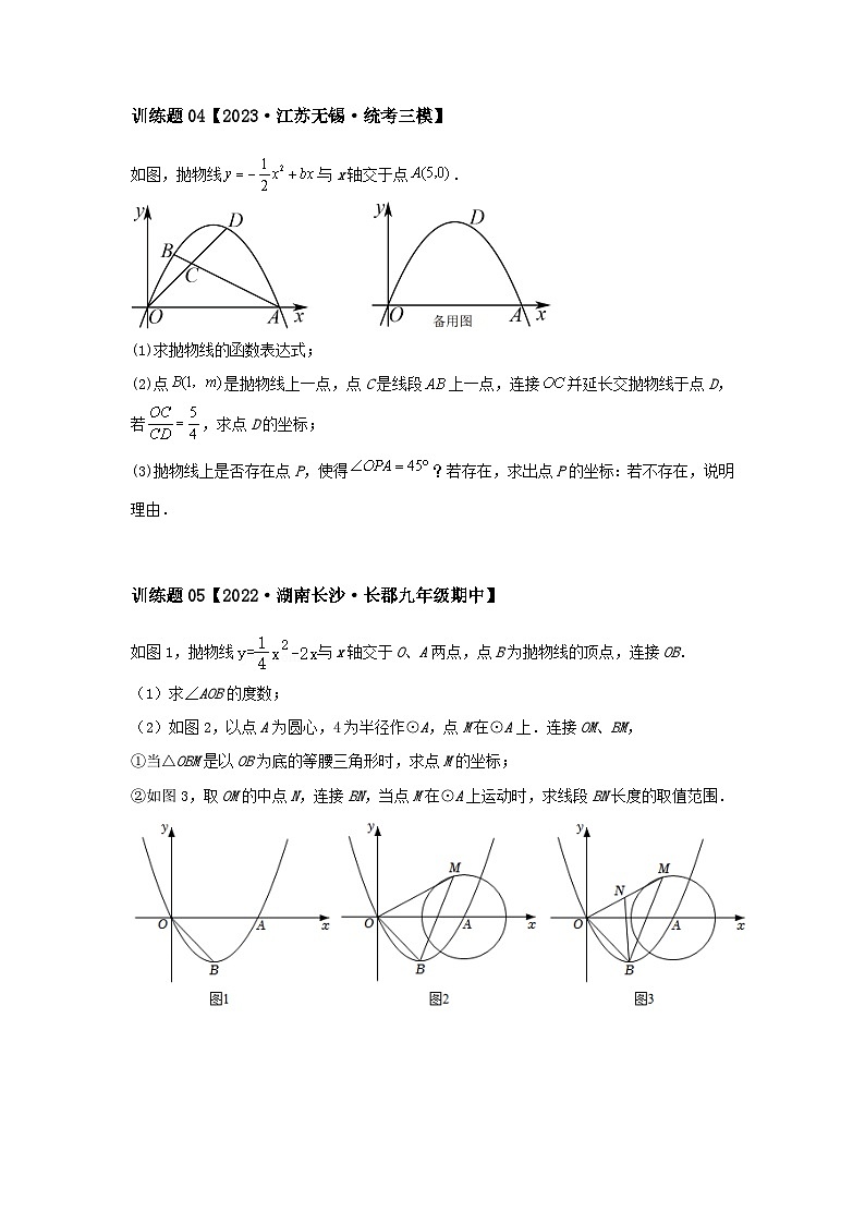 2024中考数学二次函数压轴专题训练-专题06圆相关问题(含解析)第3页