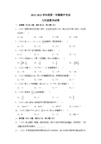 广东省江门市江海区2022-2023学年七年级上学期期中数学试题