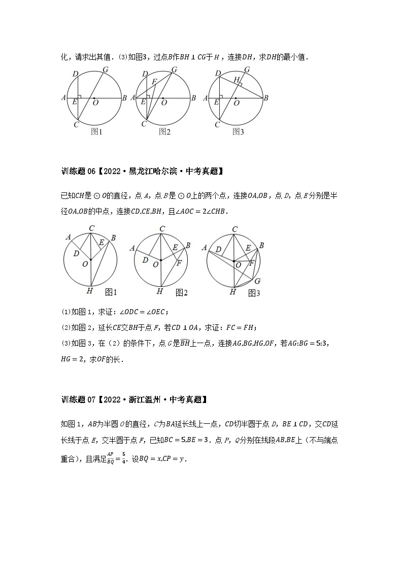 2024中考数学几何压轴专题训练-专题07圆形之综合问题（含解析）03