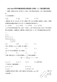 2023-2024学年河南省信阳市淮滨县七年级（上）期末数学试卷（含详细答案解析）