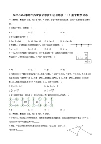 2023-2024学年江西省吉安市吉州区七年级（上）期末数学试卷（含详细答案解析）