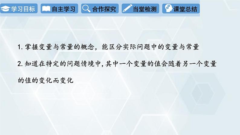 初中数学冀教版八年级下册 课件 20.1 常量和变量第2页