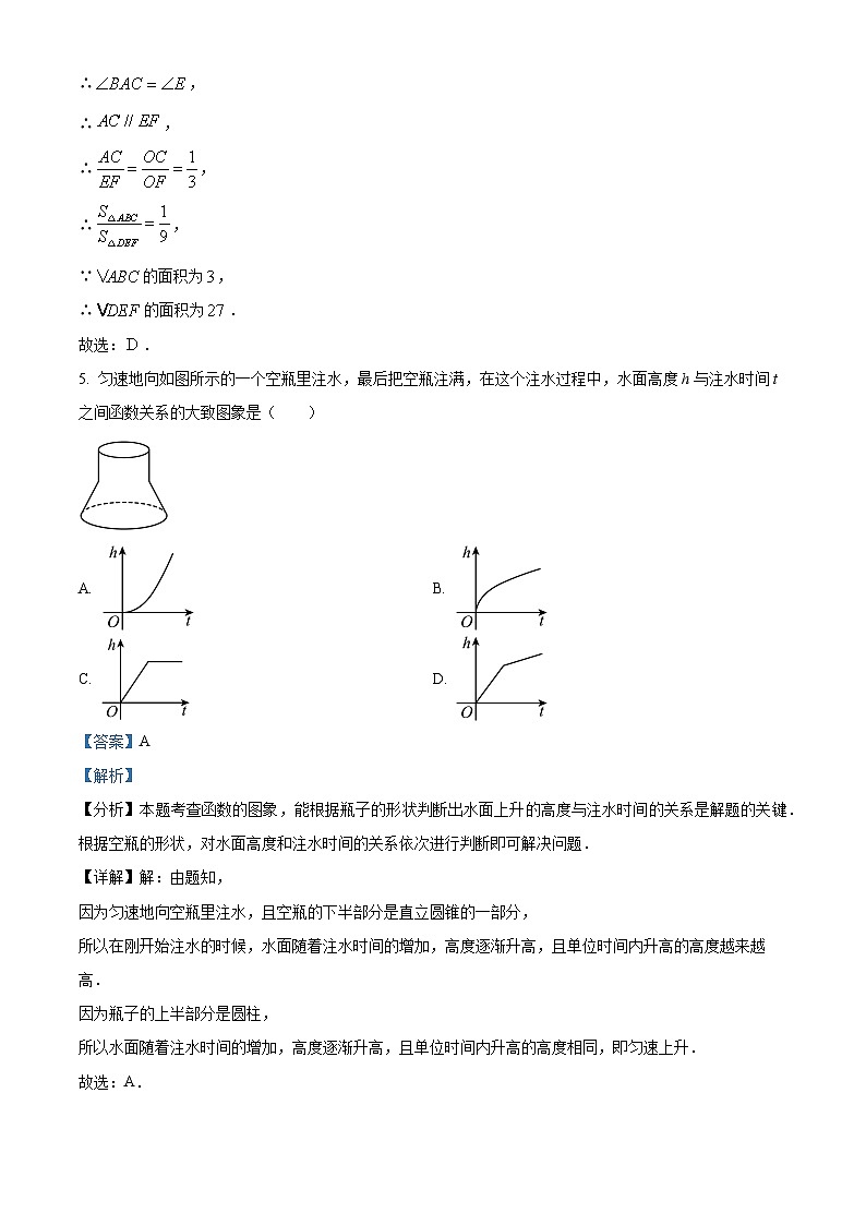 重庆市北碚区西南大学附属中学校2022-2023学年九年级下学期月考数学试题第3页