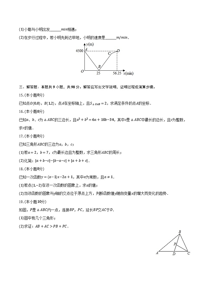 2023-2024学年安徽省阜阳市八年级(上)竞赛数学试卷(含解析)03