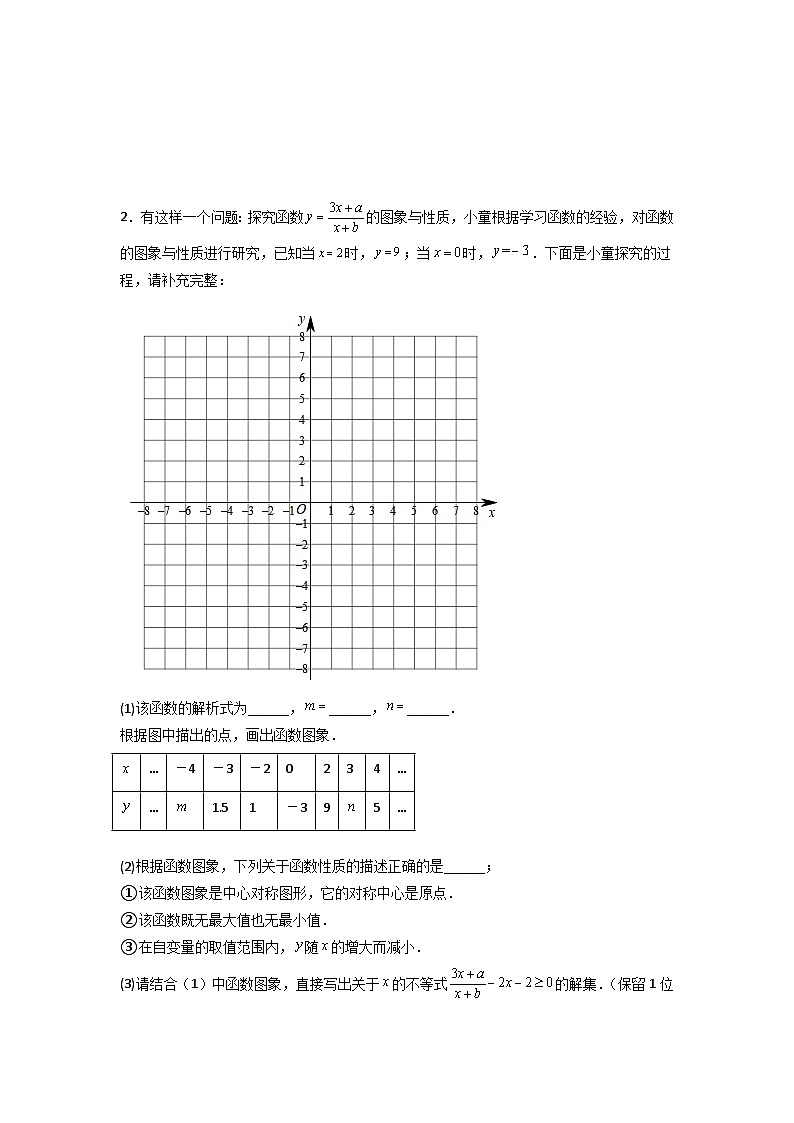 专题16 创新函数图像综合训练(学生版)- 2024年中考数学拉分压轴专题重难点突破第2页