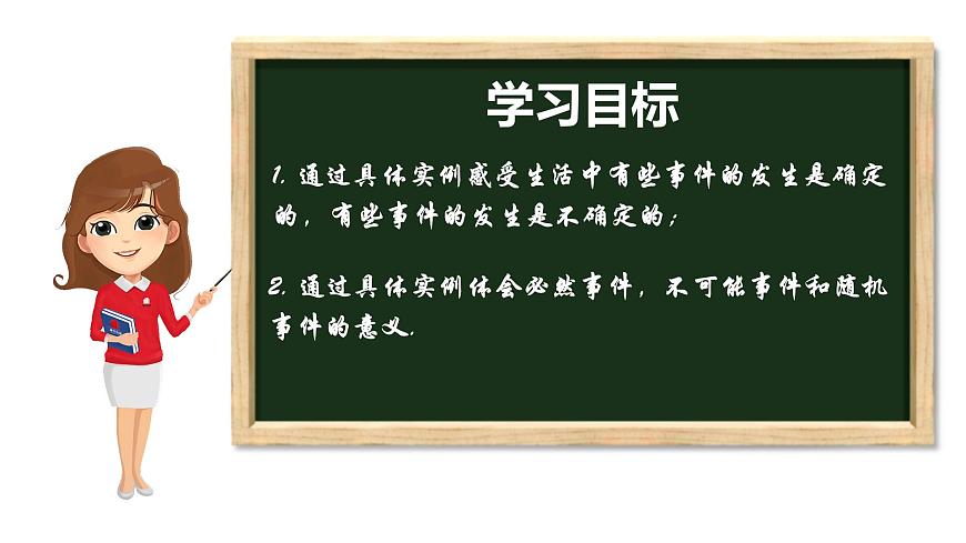 8.1 確定事件與隨機事件 蘇科版八年級數(shù)學下冊課件第2頁