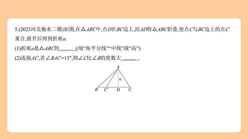 6.2 图形的变换 习题精练第8页