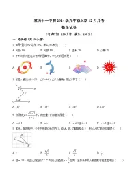重庆市第十一中学校2024届九年级上学期12月月考数学试卷(含答案)