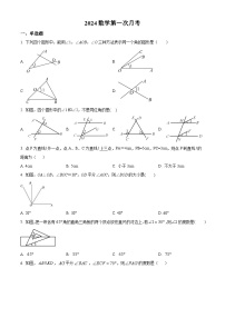 山東省聊城市莘縣莘縣春筍學校2023-2024學年七年級下學期3月月考數學試題（原卷版+解析版）