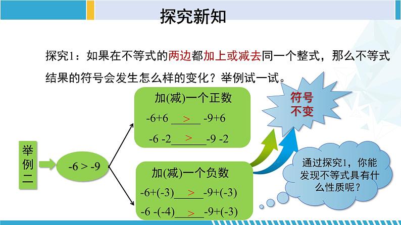 北师大版八年级数学下册同步精品课堂 2.2 不等式的基本性质(课件)第6页
