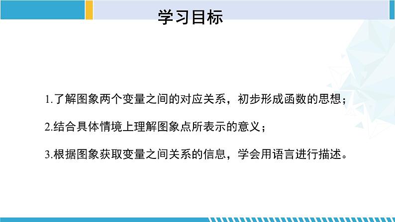 北师大版七年级数学下册同步精品课堂 3.3.1 用图象表示的变量间关系(第1课时)(课件)第2页
