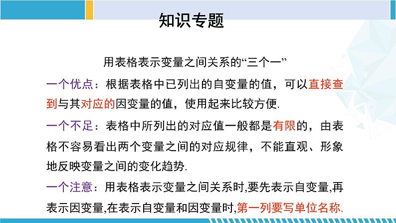 北师大版七年级数学下册同步精品课堂 第三章 变量之间的关系(单元小结)(课件)07