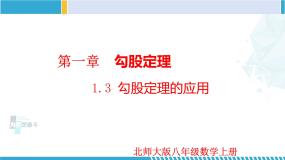 初中数学北师大版八年级上册3 勾股定理的应用说课ppt课件