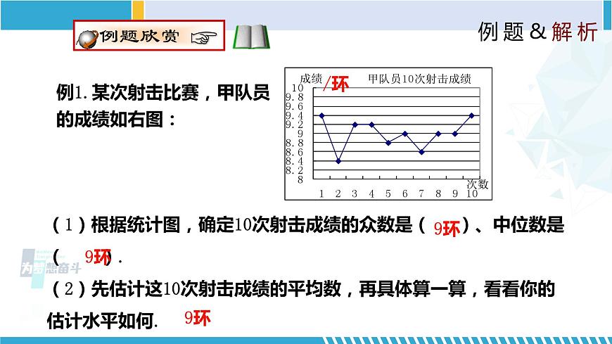 北師大版八年級上冊同步精品課件 6.3 從統(tǒng)計圖分析數(shù)據(jù)集中趨勢（課件）第7頁