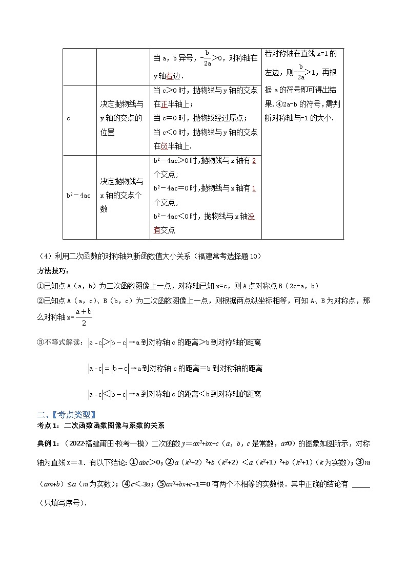 中考数学二轮复习考点提分特训专题03 二次函数含参解析式问题(原卷版)第2页