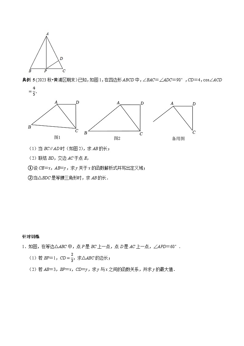 中考数学二轮复习核心考点专题提优拓展训练专题19寻找或构建相似三角形的基本模型解决问题(原卷版+解析)第3页