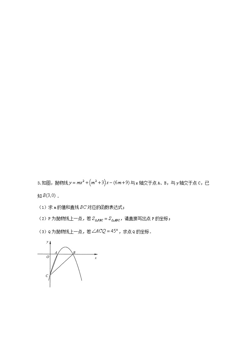 题型09 二次函数综合题 类型04 二次函数与角度有关的问题(专题训练)-最新中考数学二轮复习讲义+专题(全国通用)03