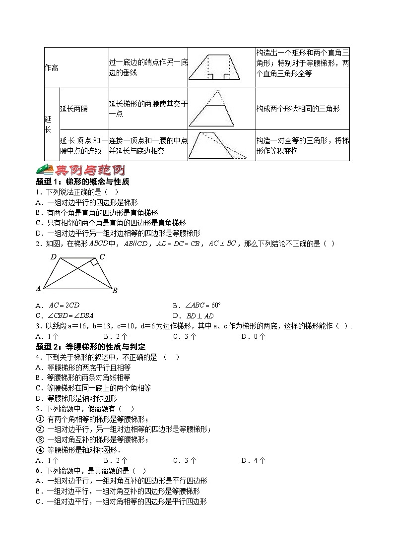 22.4-22.5 梯形 等腰梯形(原卷版)第2页