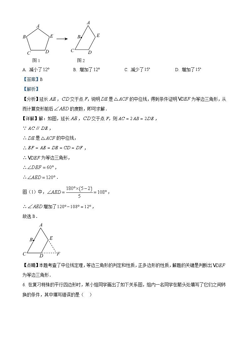 精品解析:四川省泸州市合江县合江少岷初中2023-2024学年九年级下学期3月月考数学试题(解析版)第3页
