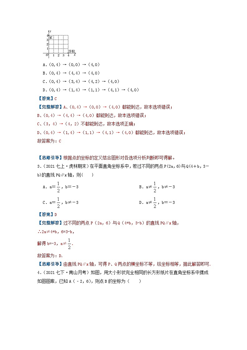 必刷提高题第7章《平面直角坐标系》章节复习巩固(解析版)-2023-2024学年七年级数学下册同步必刷题闯关练(人教版)第2页