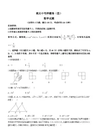 2023年重庆市中考押题卷（四）数学模拟预测题
