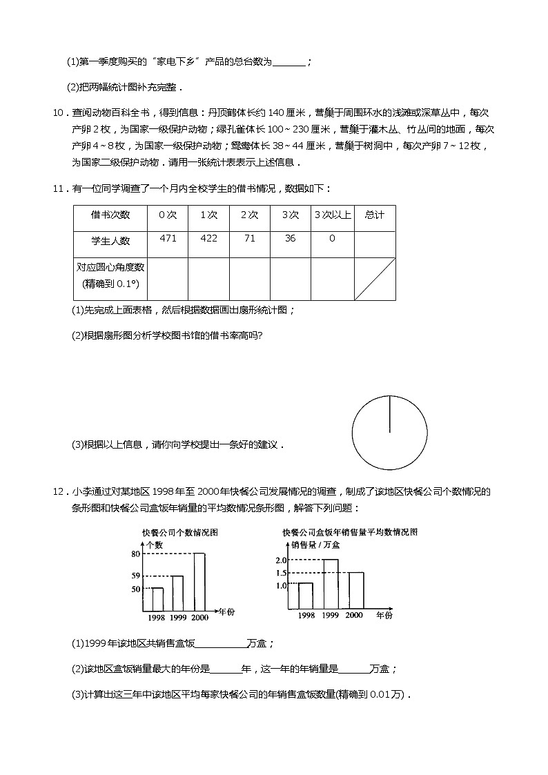 七年級下冊數(shù)學10.1統(tǒng)計調(diào)查（1）練習第3頁