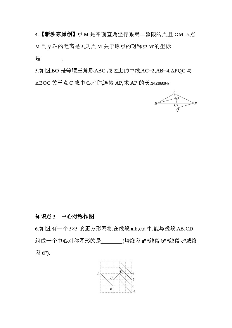 3.3 中心对称 北师大版数学八年级下册素养提升练习(含解析)第2页