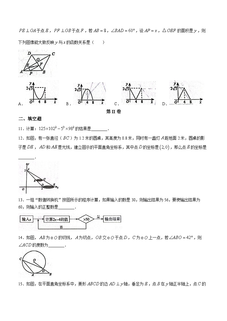 2023年山东省烟台市中考学业模拟考试数学模拟预测题(C)03