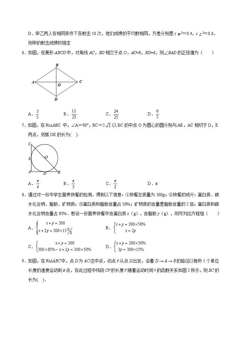 备战2024年中考数学模拟卷一(全国通用)(含解析)第2页