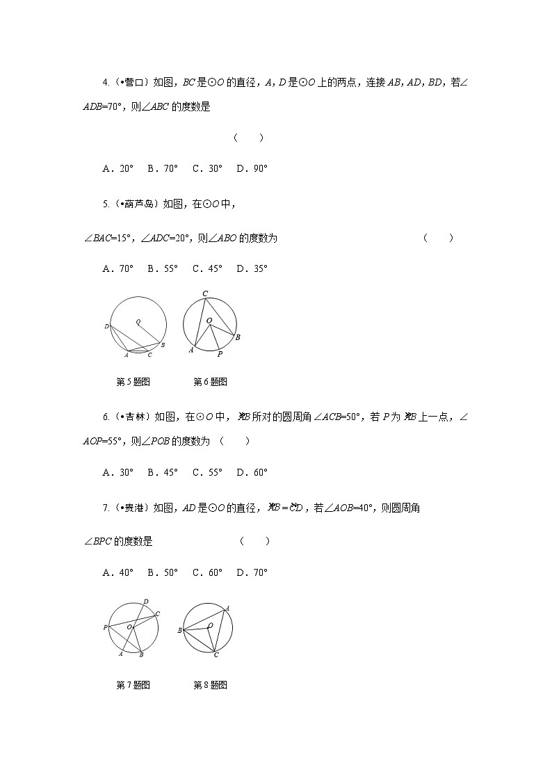 2023年初中数学中考专项分类强化训练(含答案):13 圆 (通用版)第2页