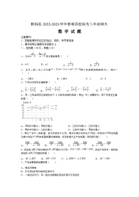 河南省南阳市桐柏县四校联考2022-2023学年八年级下学期期末考试数学试卷(含答案)