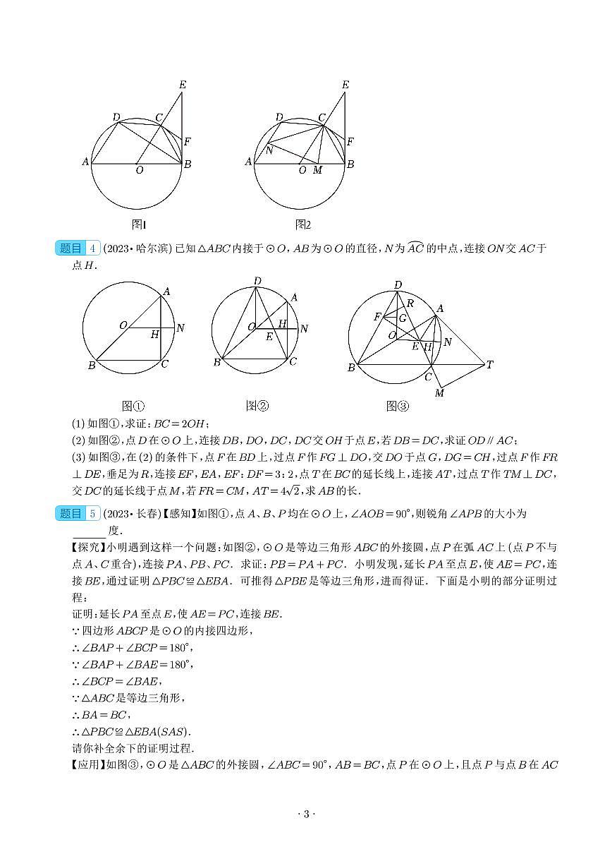 圓的綜合壓軸題（學(xué)生版）第3頁